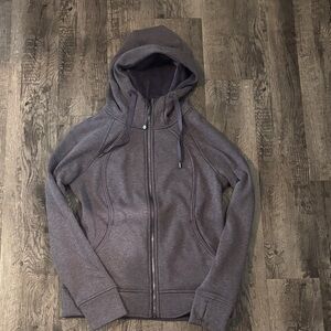 Lululemon Full Zip Scuba - Plush Lined - Heathered Purple - Size 10